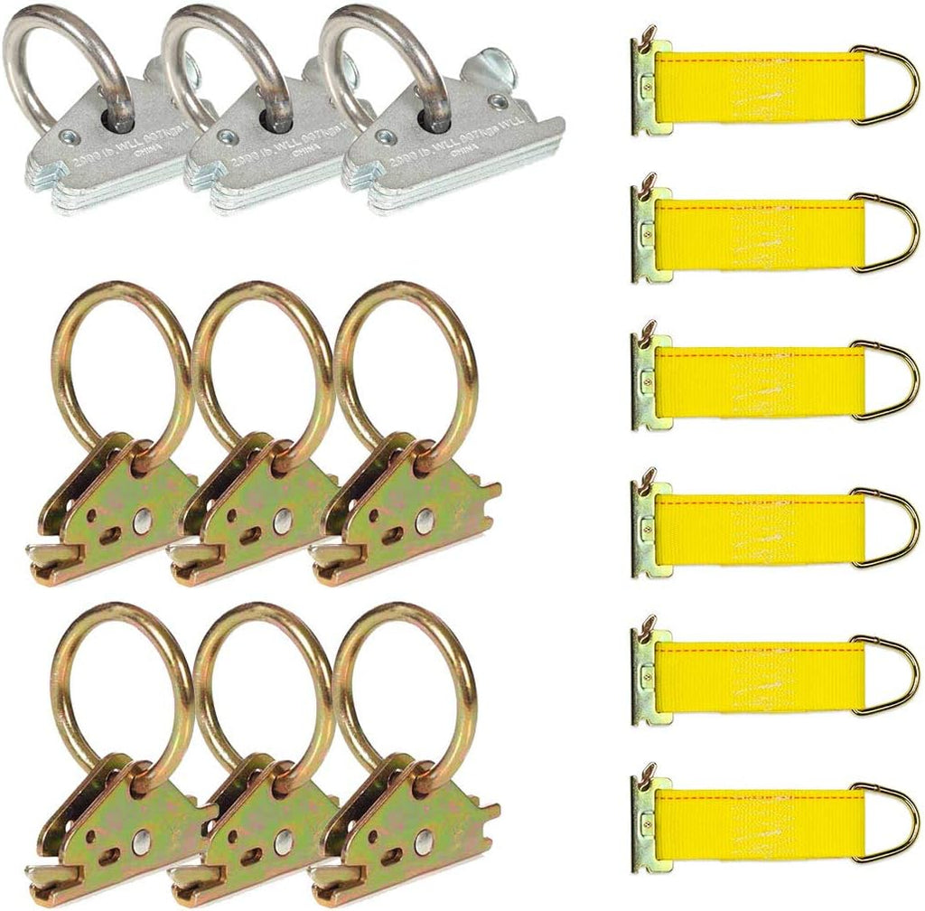 E Track Tie-Down Kit 15 Pieces with O-Rings & Rope Tie-Offs M31087