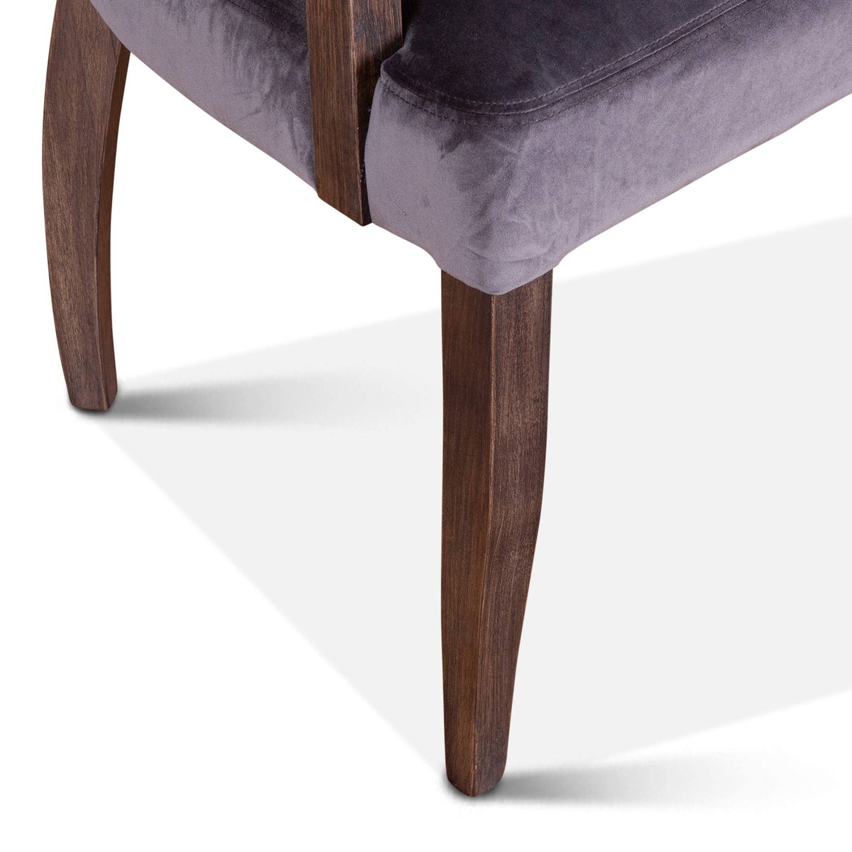 Asphalt Gray Velvet Upholstered Armchair U47441