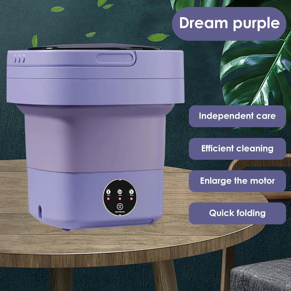 Purple Portable 8L Mini Washing Machine H95221