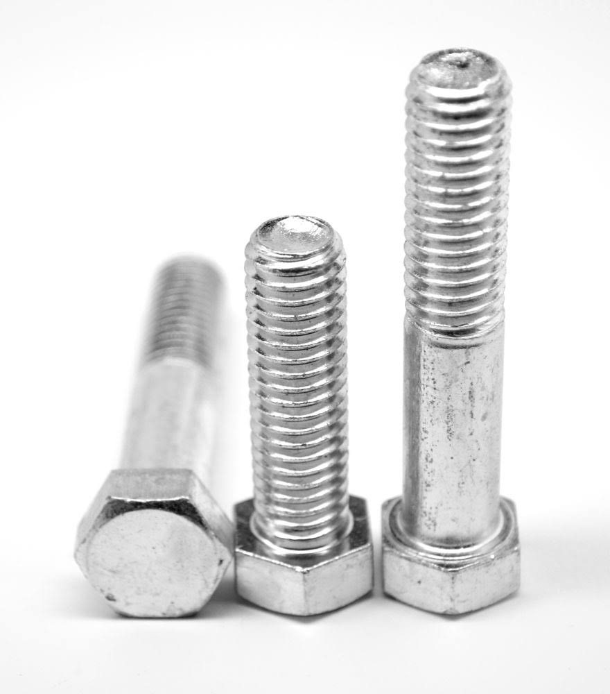 5/16x22-18 x 2 3/4x22 (PT) Coarse Thread Grade 2 Hex Cap Screw Low Carbon Steel Zinc Plated U840894