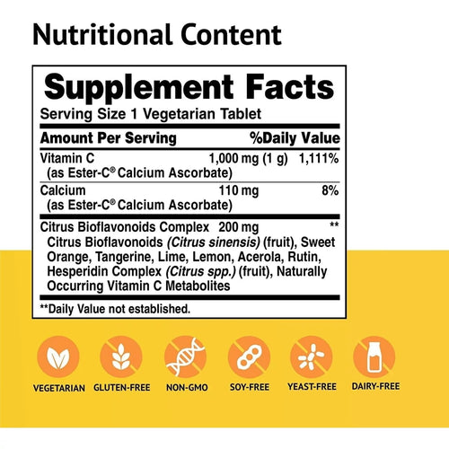 1000 mg Vegetarian Tablets C6008