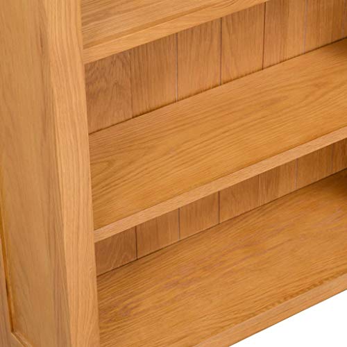 3-Tier Solid Oak Wood Open Bookcase P3016