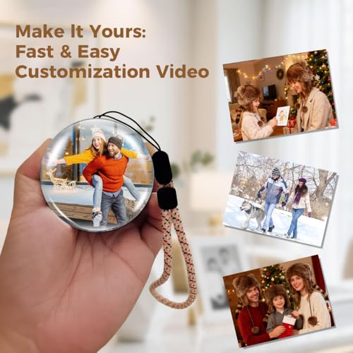 White Crystal Ball Video Player Lamp V46975