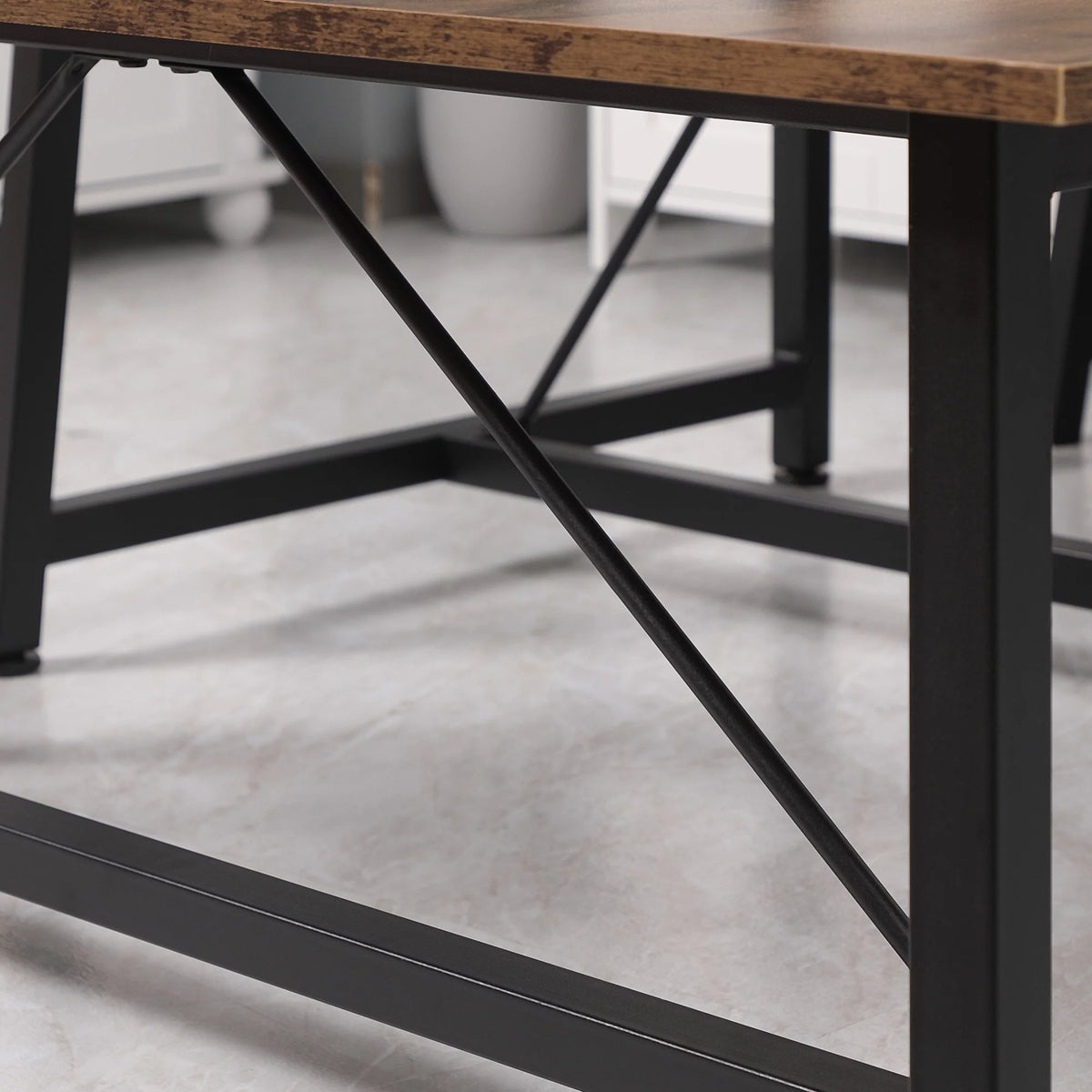 3-Piece Dining Table Set with Two Benches H958223