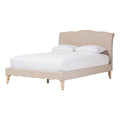 Beige Queen Platform Bed H5773