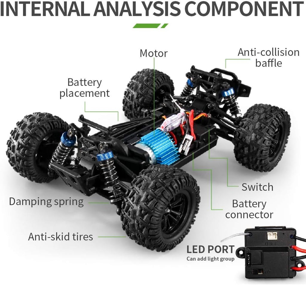 1:16 Scales 35+ kmh 4WD 2.4Ghz Off-Road RC Car O8797