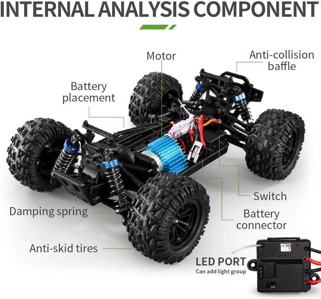 1:16 Scales 35+ kmh 4WD 2.4Ghz Off-Road RC Car O8797