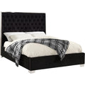 Black Velvet King Bed V318309