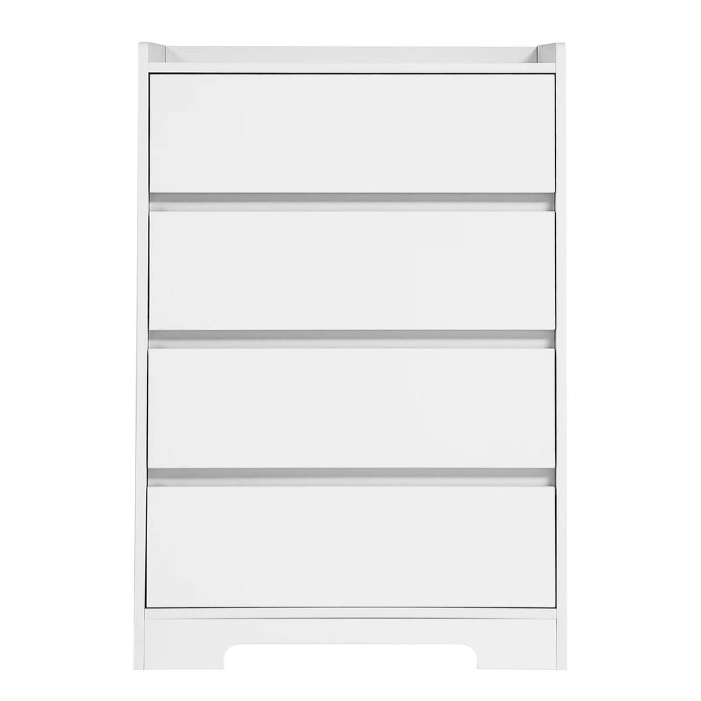 White 4 Drawer Dresser J456