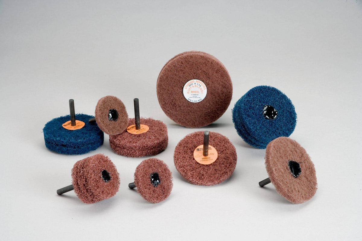 Buff and Blend GP Wheel 3 in x 1 Ply x 1/4 in A Med M3641
