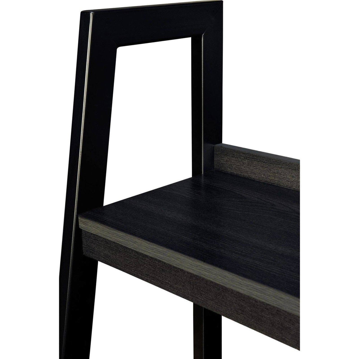 4 Shelf Ladder Bookcase Black Set of 2 X139162