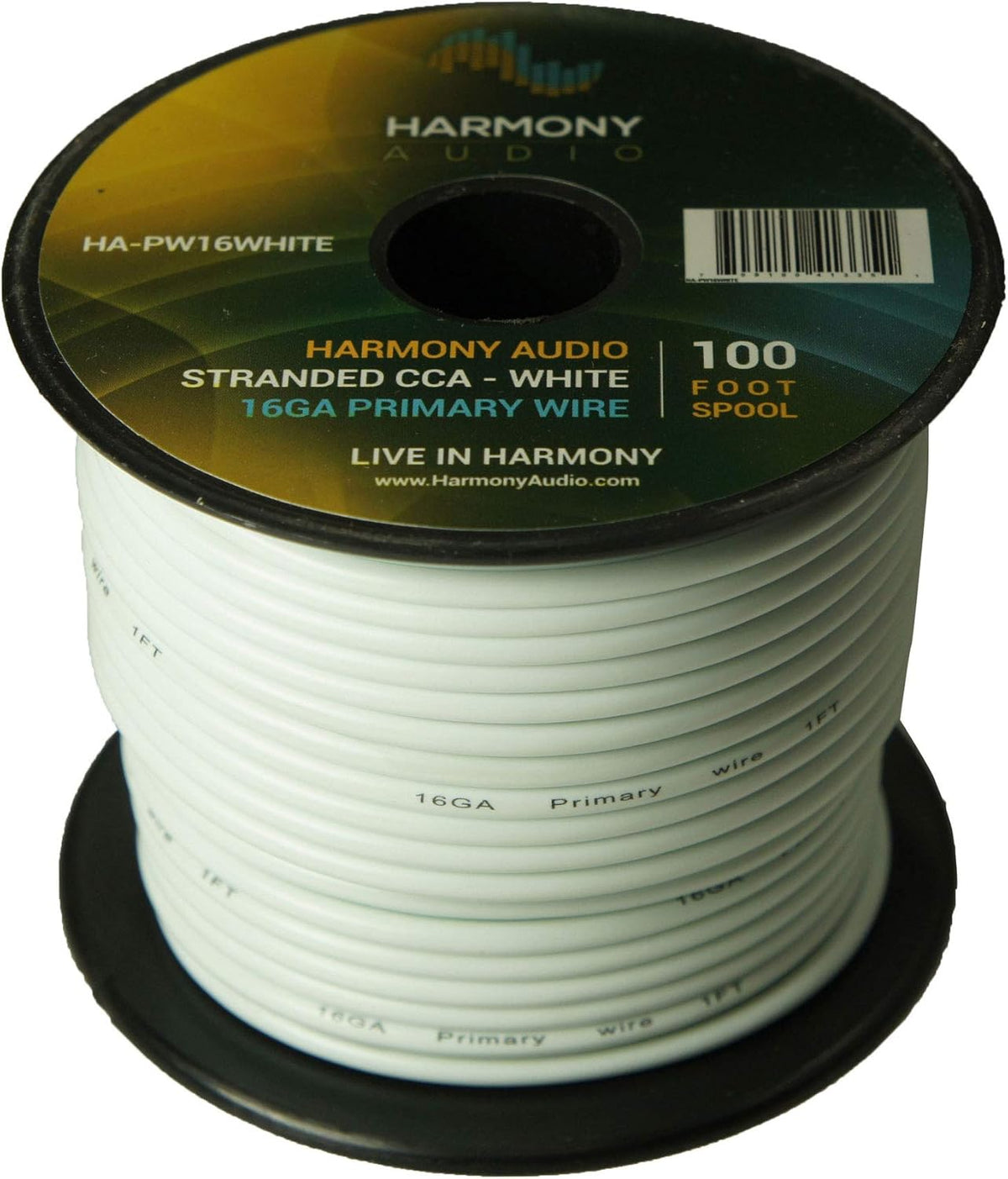 16 Gauge Single Conductor Power or Ground Wire - 10 Rolls - 1000 Feet - Color Mix U44885