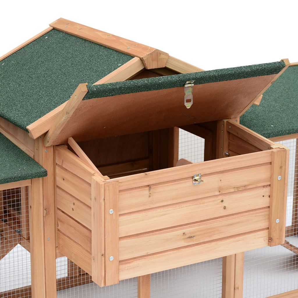 80" Wooden Chicken Coop with Nesting Box I4184