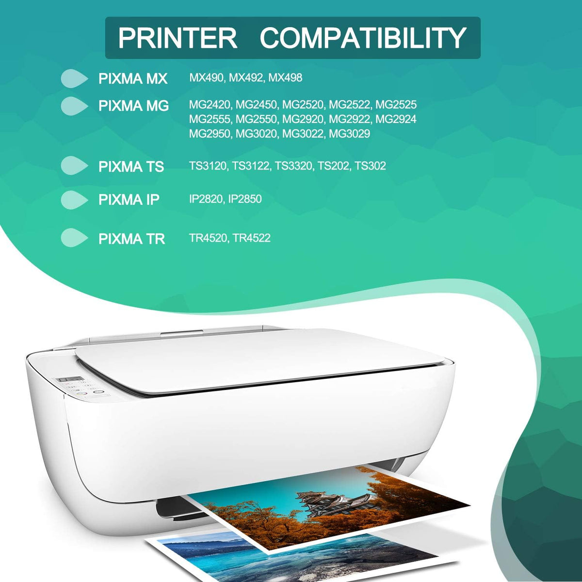Remanufactured Ink Cartridges 245 and 246 Replacement for Canon PG-245XL CL-246XL PG-243 CL-244 for Canon PIXMA MX492 MX490 MG2920 MG2922 MG2420 IP2820 Printer (2 Black 1 Tri-Color) B1849
