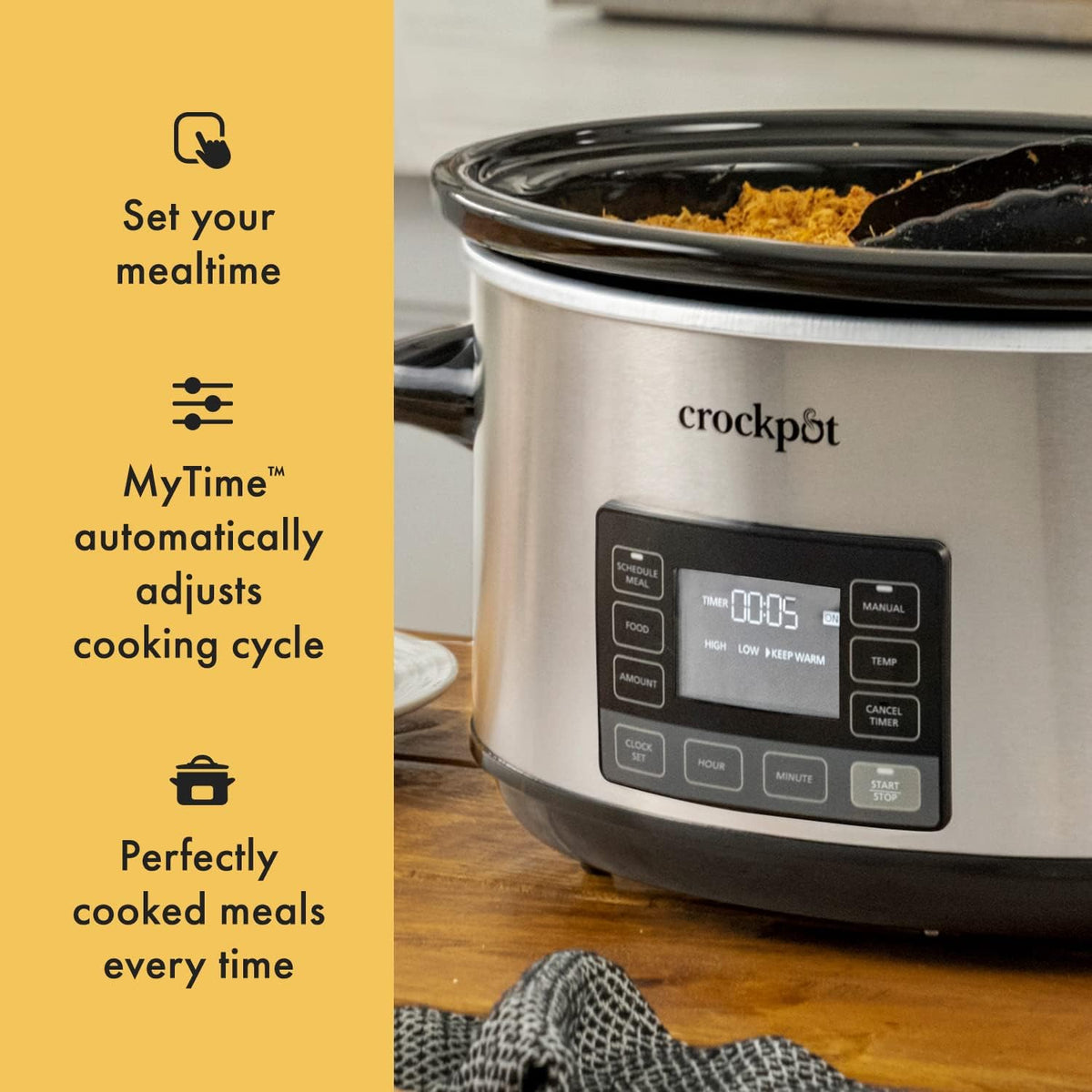 7Qt Programmable Stainless Steel Slow Cooker V784277