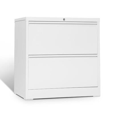 White 2-Drawer Filing Cabinet W86966
