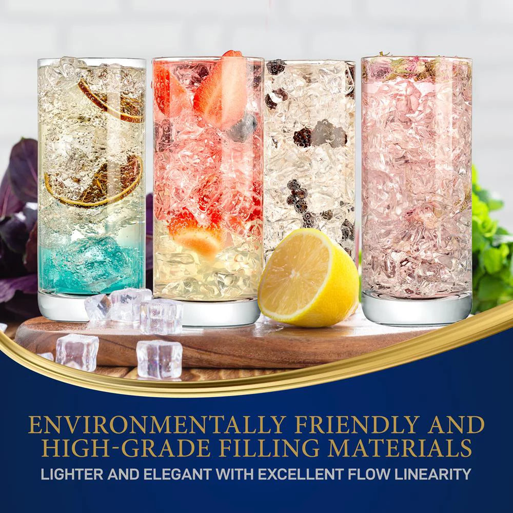 Set of 2 Clear Highball Drinking Glasses K39329