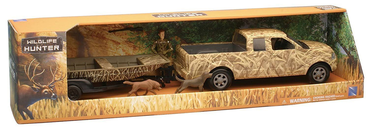 Camo Pick Up Truck with Jon Boat Set F66303