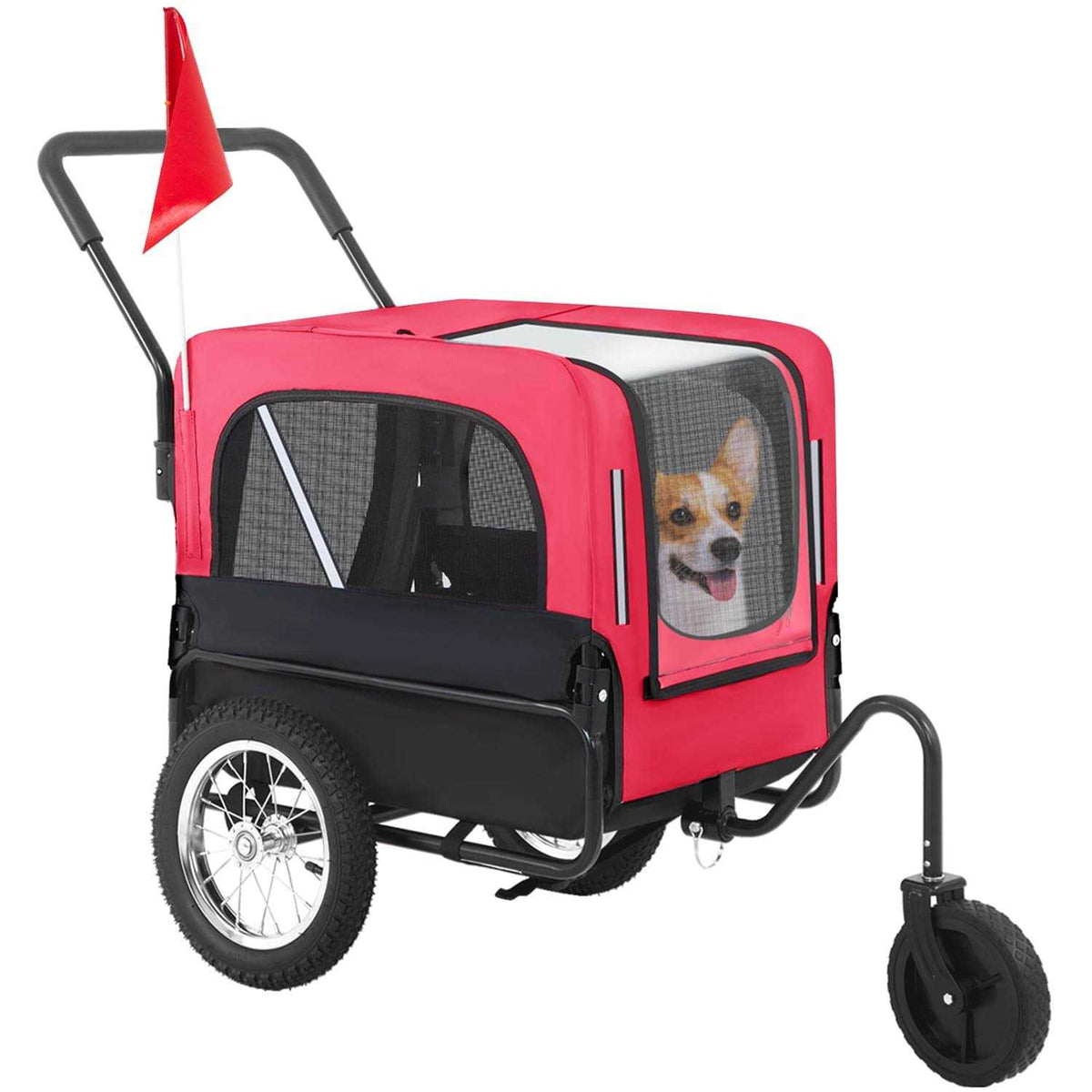 2-in-1 Dog Stroller Bike Trailer B866874