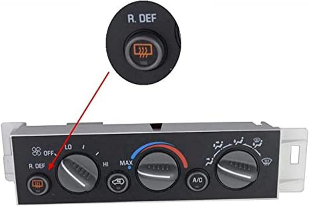 A/C Heater Climate Control Panel with Rear Defogger, Pack of 2 J844850