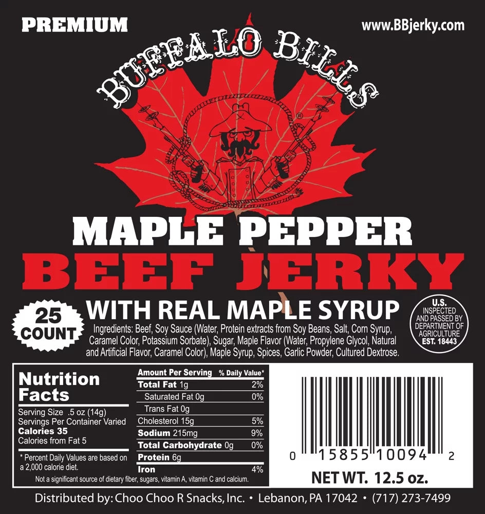 Maple Pepper Beef Jerky Strips V46419