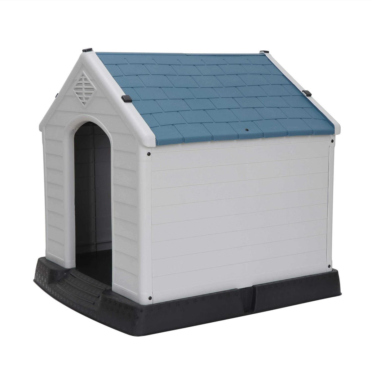 Plastic Dog Kennel with Air Vents and Elevated Floor C901