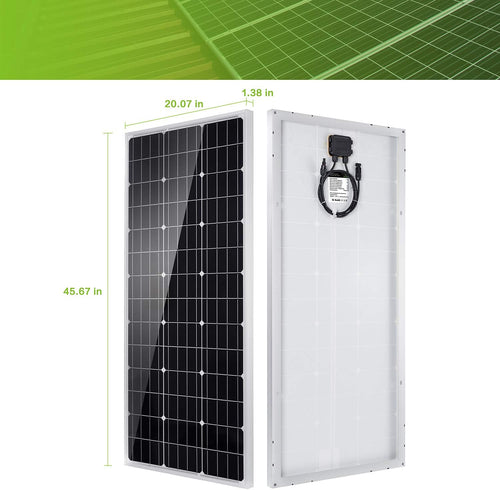 100 Watt 12 Volt Monocrystalline Solar Panel Kit M15876