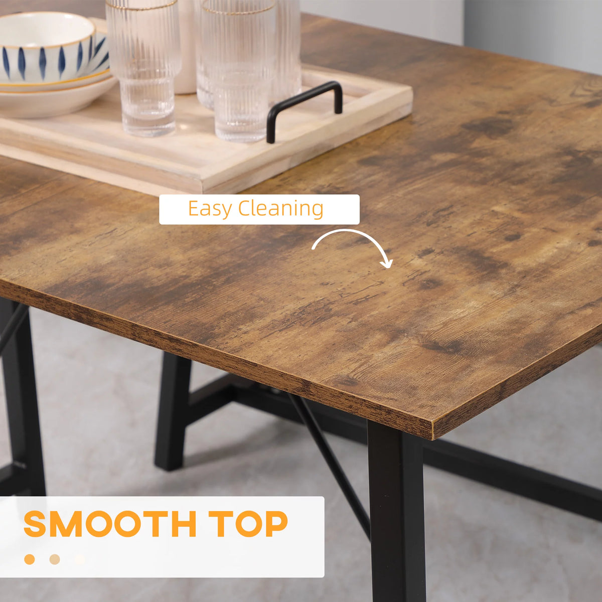 3-Piece Dining Table Set with Two Benches H958223