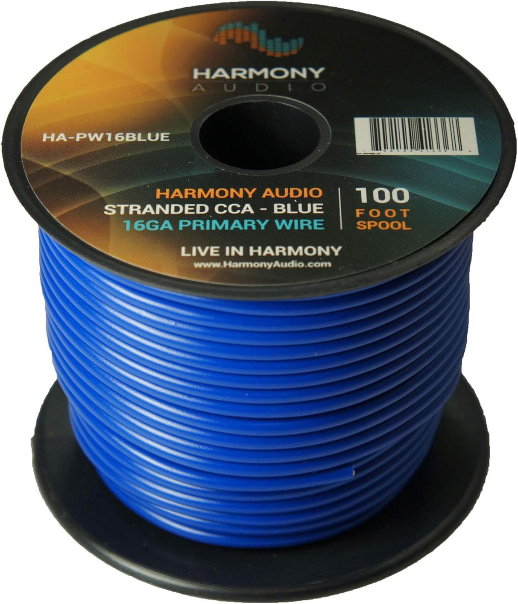 16 Gauge Single Conductor Power or Ground Wire - 10 Rolls - 1000 Feet - Color Mix U44885