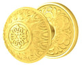 Solid Brass Passage Door Knob Set with Rosette I465082
