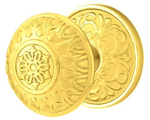 Solid Brass Passage Door Knob Set with Rosette I465082