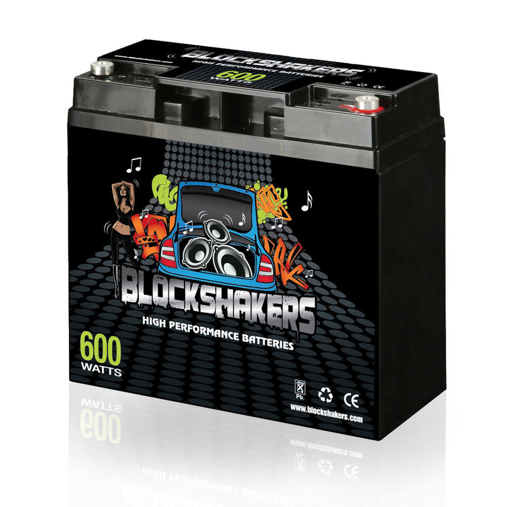 Black 12V 18Ah 600 Watts Audio System Battery D44898