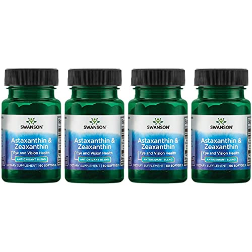 Astaxanthin & Zeaxanthin Supplement 60 Softgels L834
