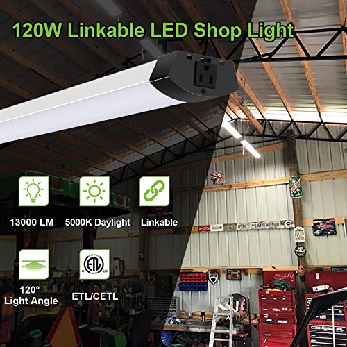 2 Pack 4FT 120W LED Shop Light 5000K 13000lm Q2041