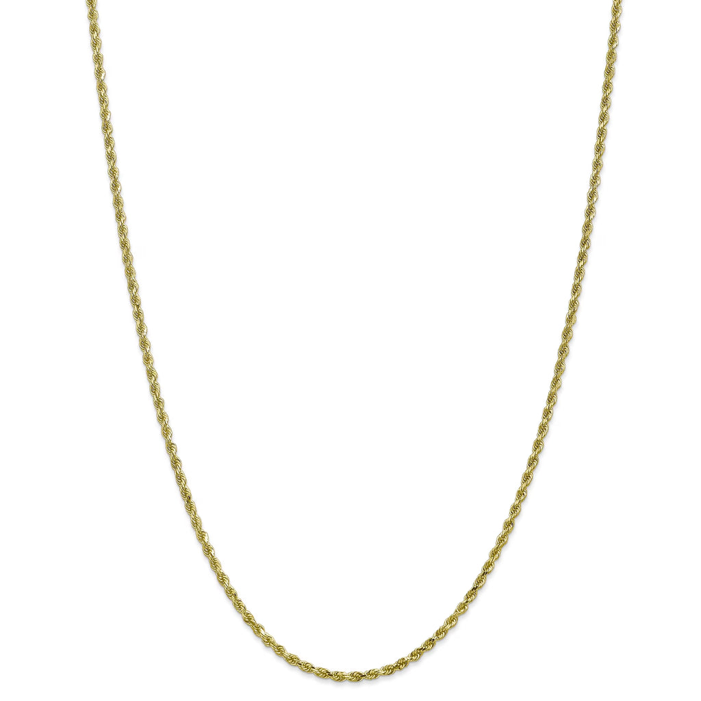 10k 2.25mm Diamond-cut Rope Chain G324524