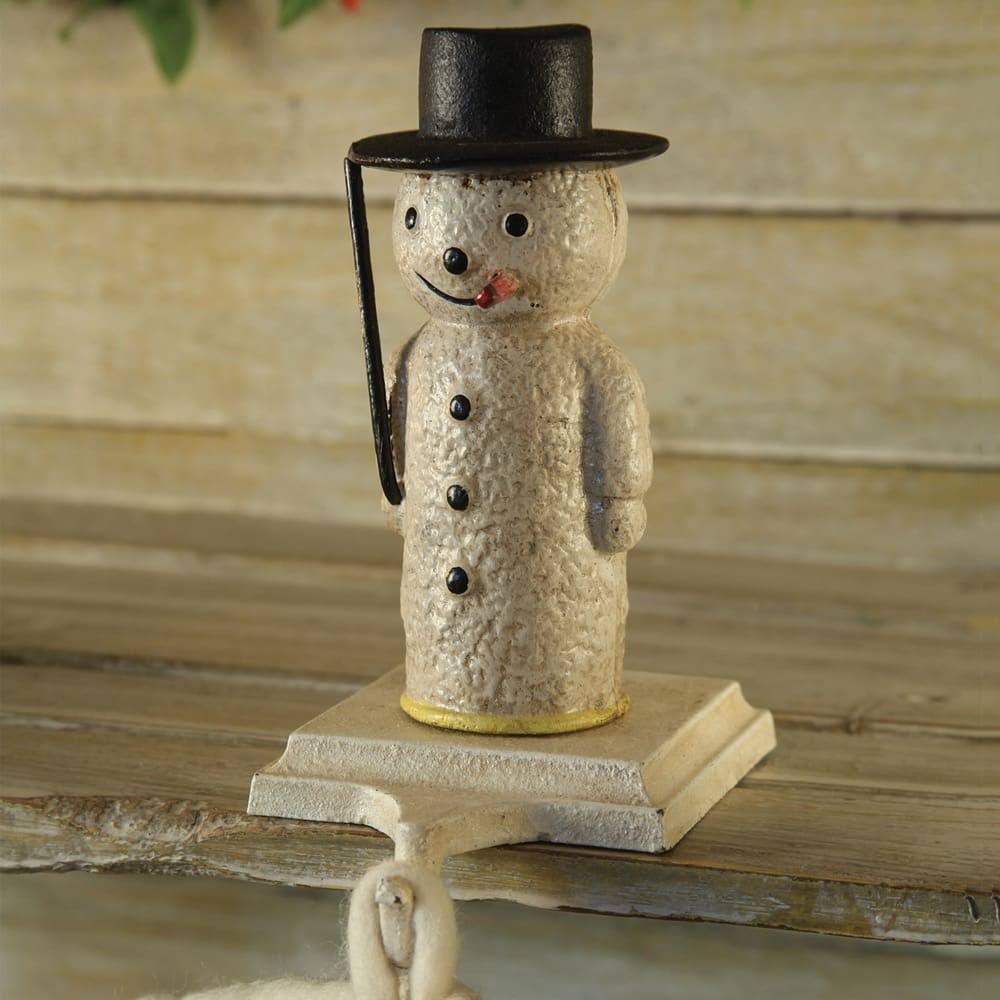 Cast Iron Snowman Stocking Holder P3025