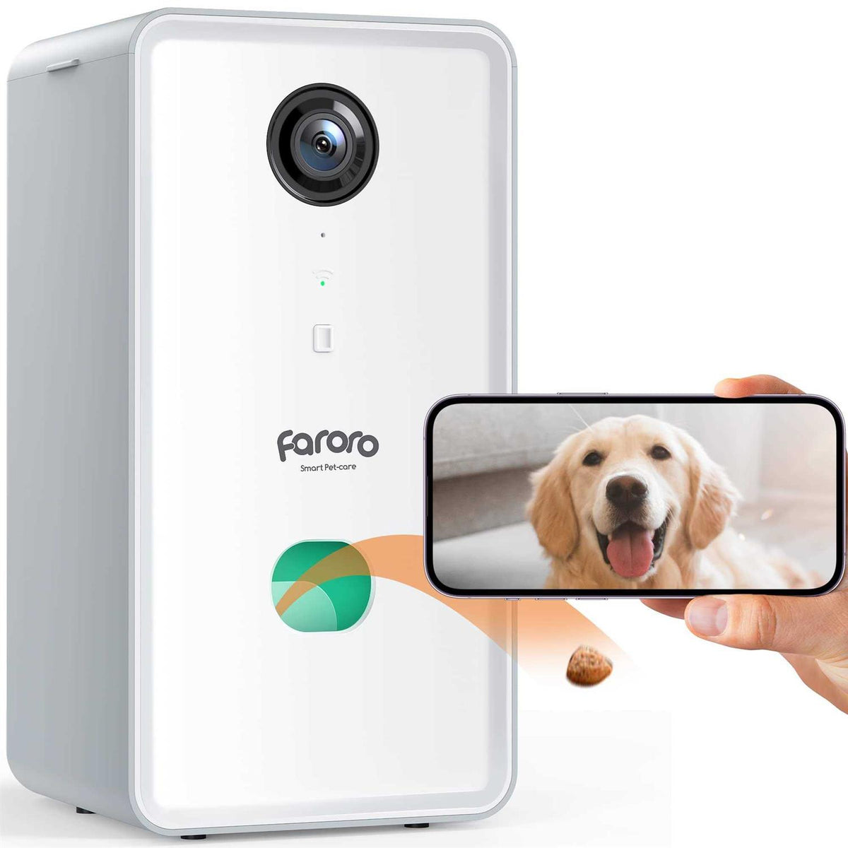 Dog Camera with Treat Dispenser, 2.4G and 5G WiFi Pet Camera with Two Way Audio and 1080P Full HD Night Vision H6588