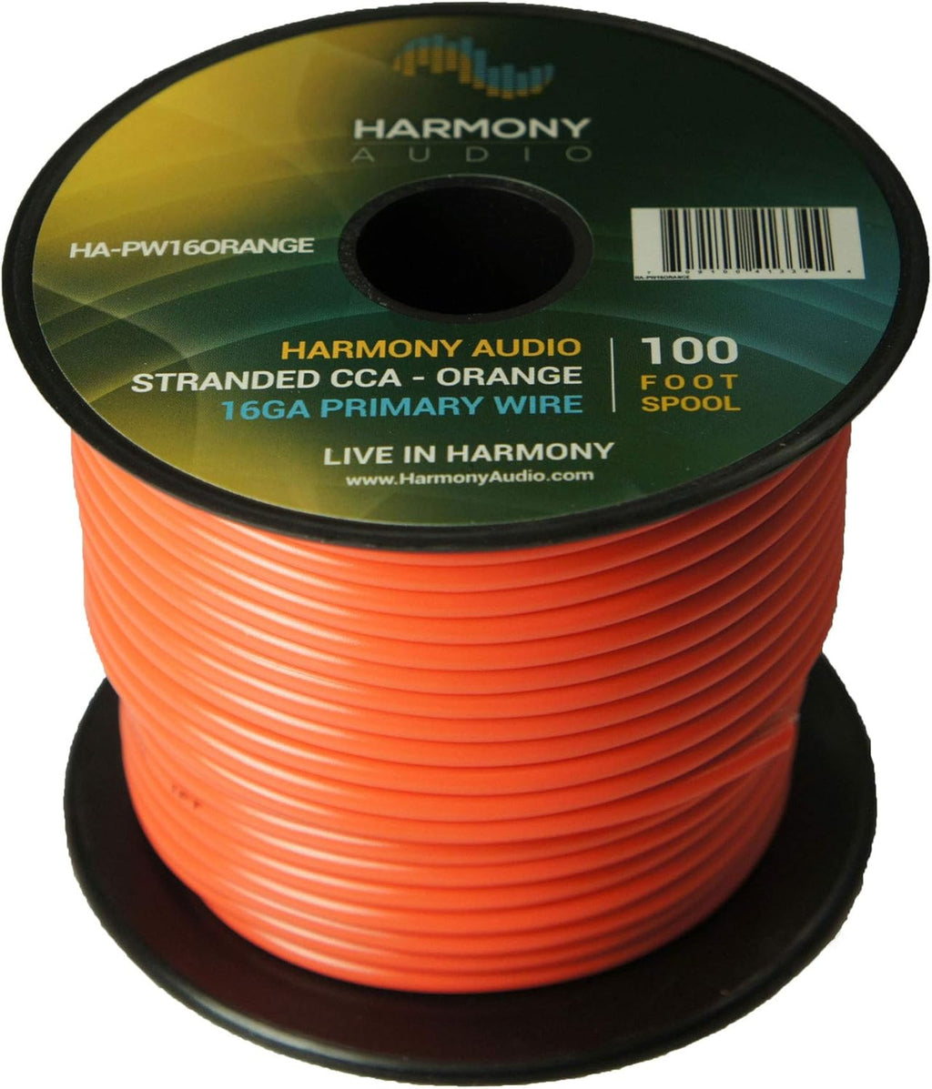 16 Gauge Single Conductor Power or Ground Wire - 10 Rolls - 1000 Feet - Color Mix U44885