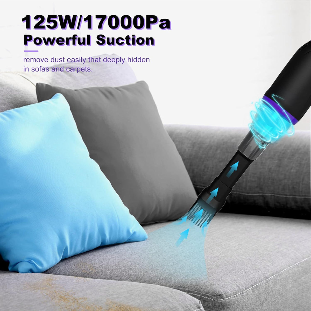 2-in-1 Air Duster & Vacuum 125W 15000mAh T7410