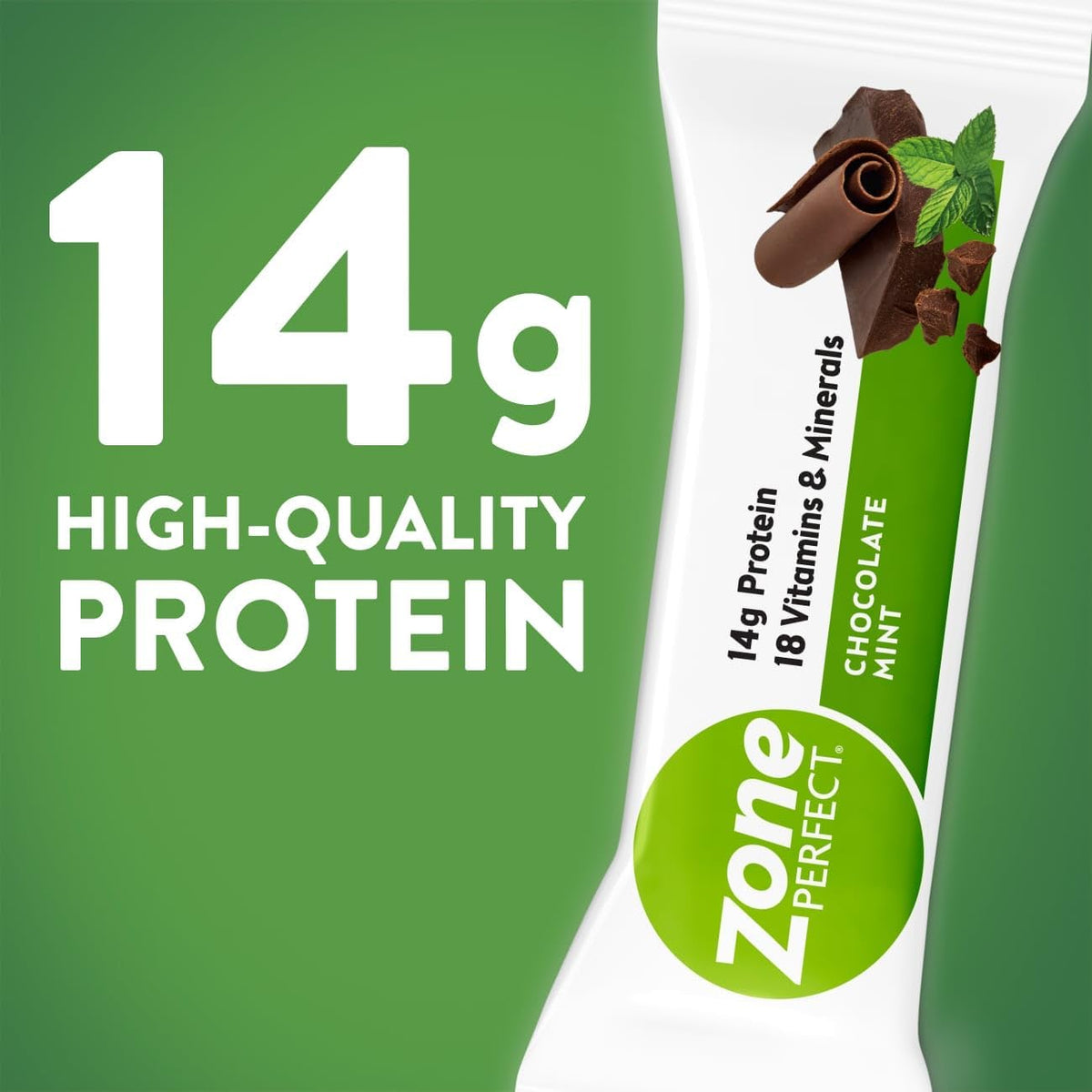 Chocolate Mint 1.76 oz Nutrition Bars 12 Count Boxes Pack of 2 S558398
