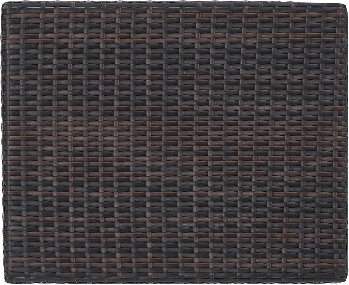 Multibrown Outdoor Wicker Accent Table F974207