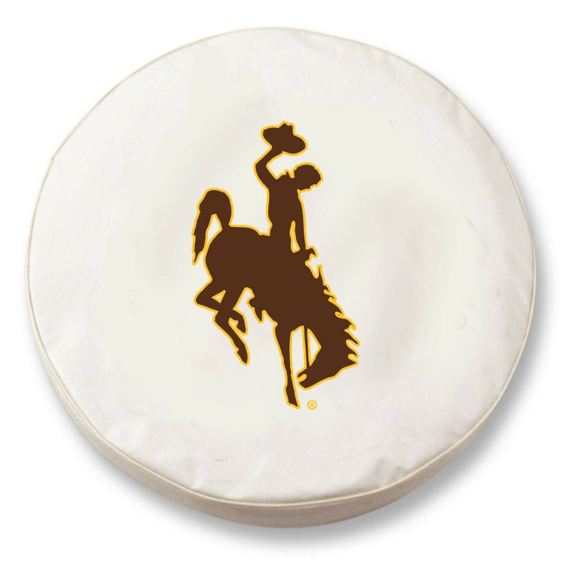 White Vinyl Spare Tire Cover B3796