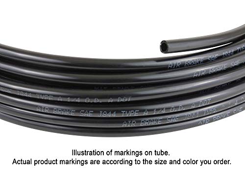 3/8" OD x 100' Black Nylon Air Brake Tubing X40363
