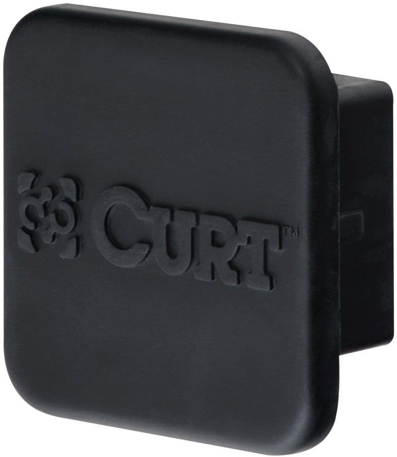 Class 3 Trailer Hitch with 2 Inch Receiver and Rubber Hitch Tube Cover Bundle P13911