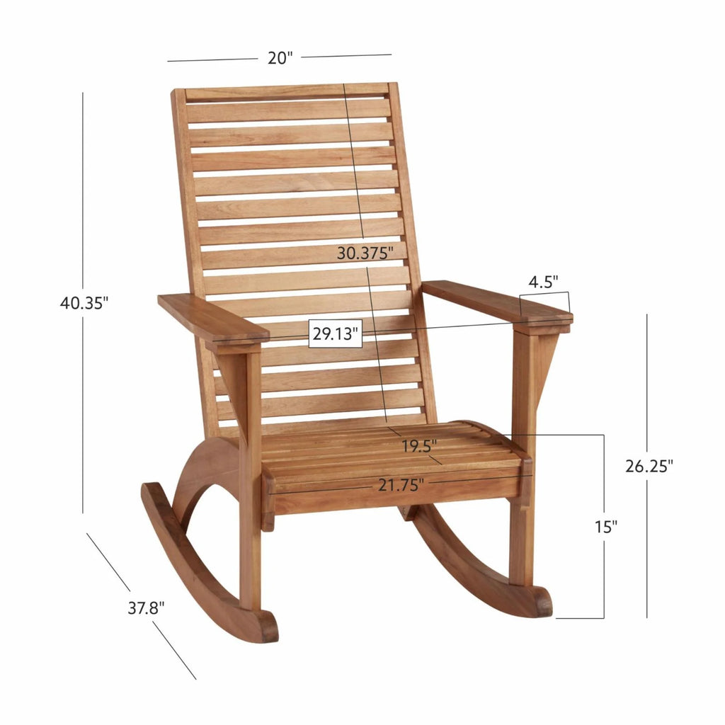 Natural Outdoor Rocking Chair K794