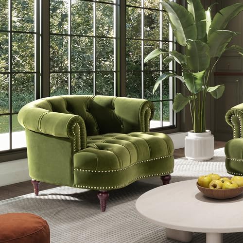 Lavender Velvet Tufted Accent Chair P16380