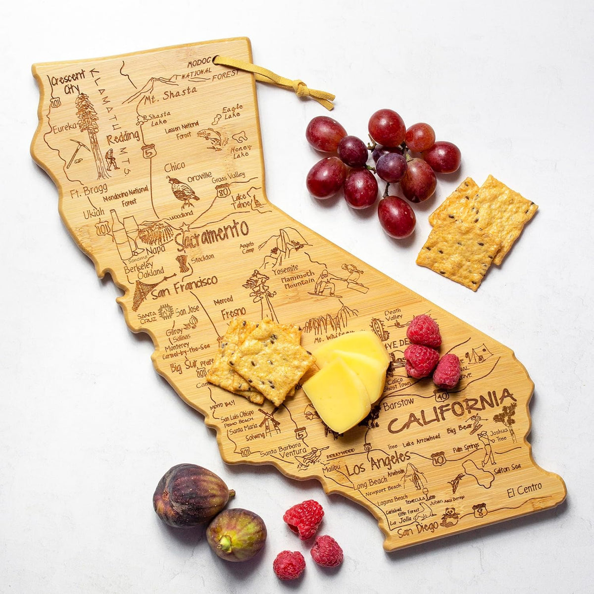 California State Shaped Serving and Cutting Board R117693
