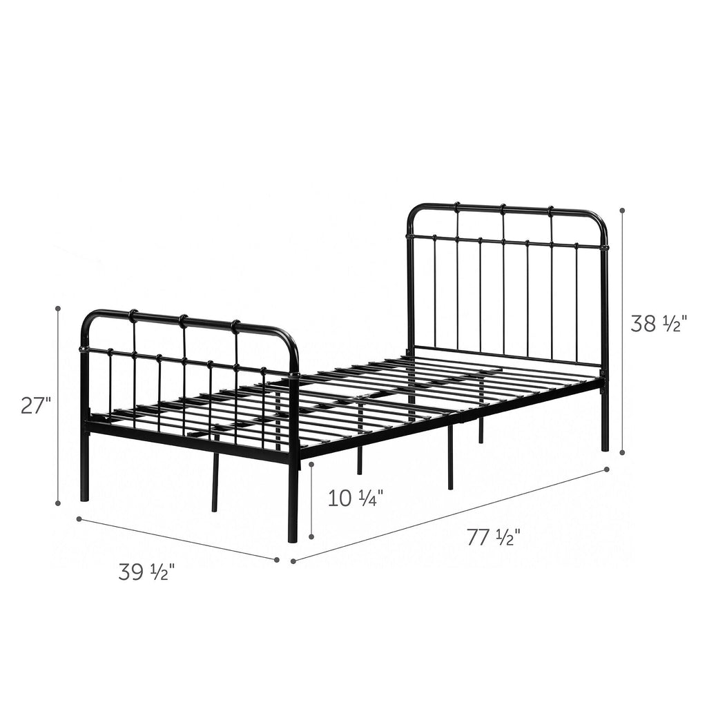Twin Metal Bed O241