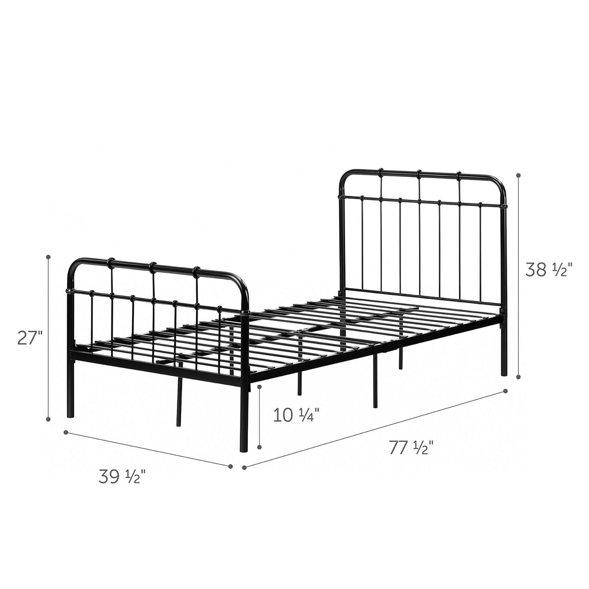 Twin Metal Bed O241