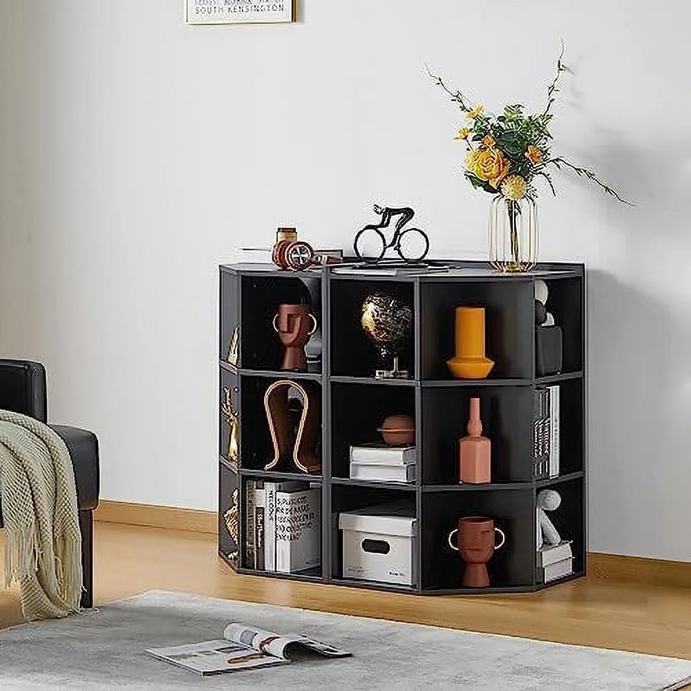 Wooden Corner Cabinet with USB and Outlets I41419